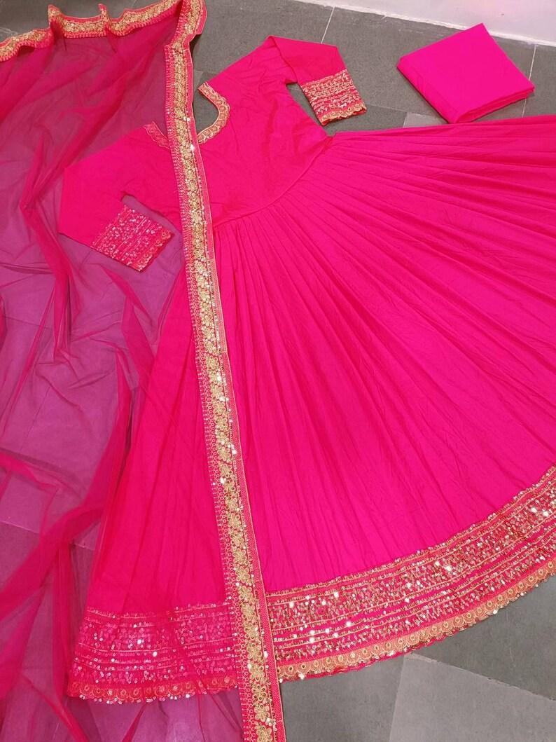 Deepika Pink Anarkali Gown,Alia Pink Anarkali - 24th Spoke