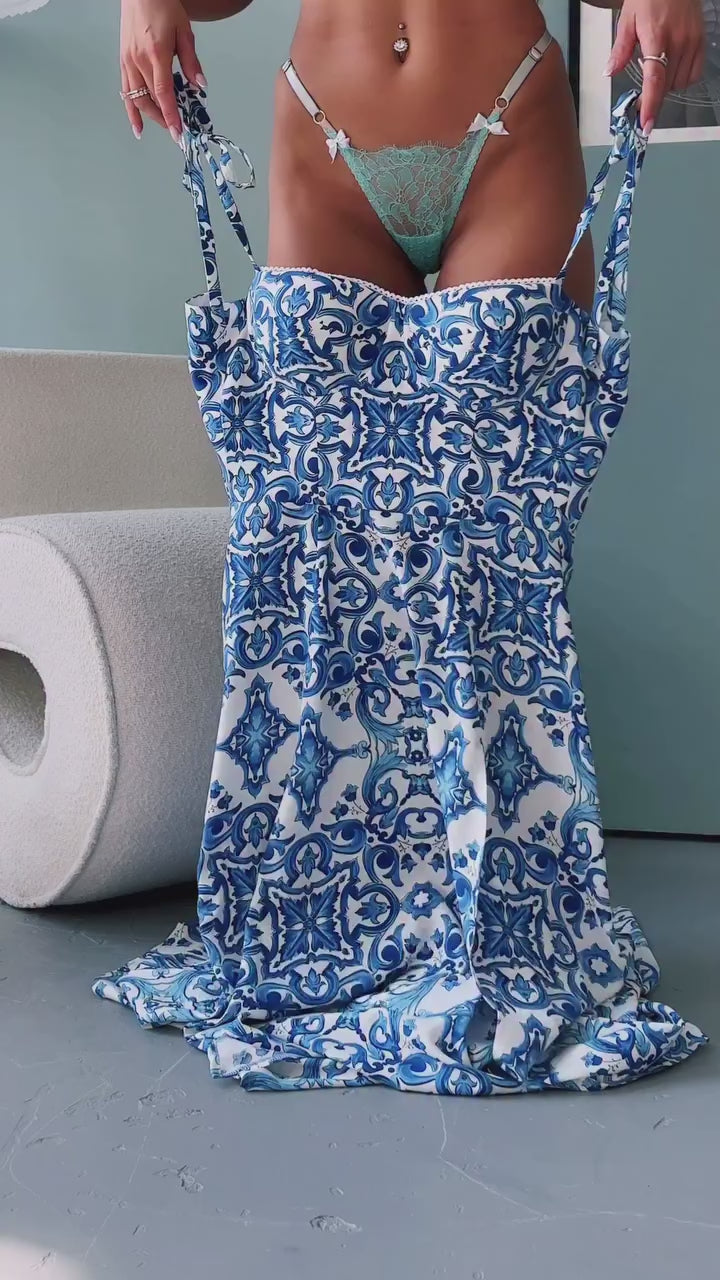 Rachel Summer Vacation Slit Dress