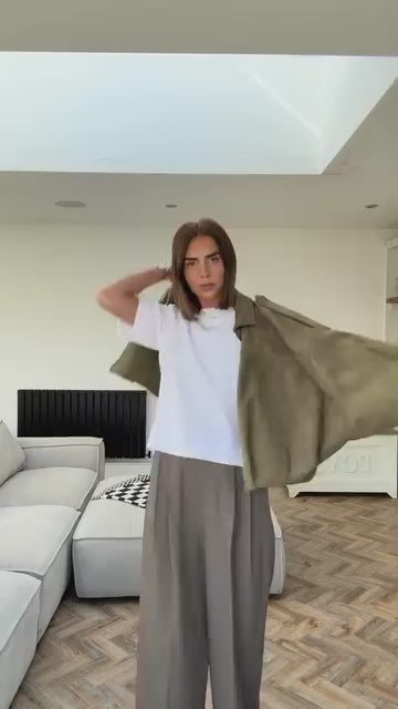 Eva Winter Zara Suede Bomber Jacket