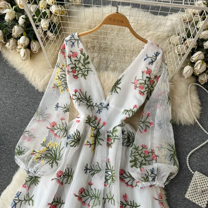 Women Fairy Floral Dress - 24th Spoke