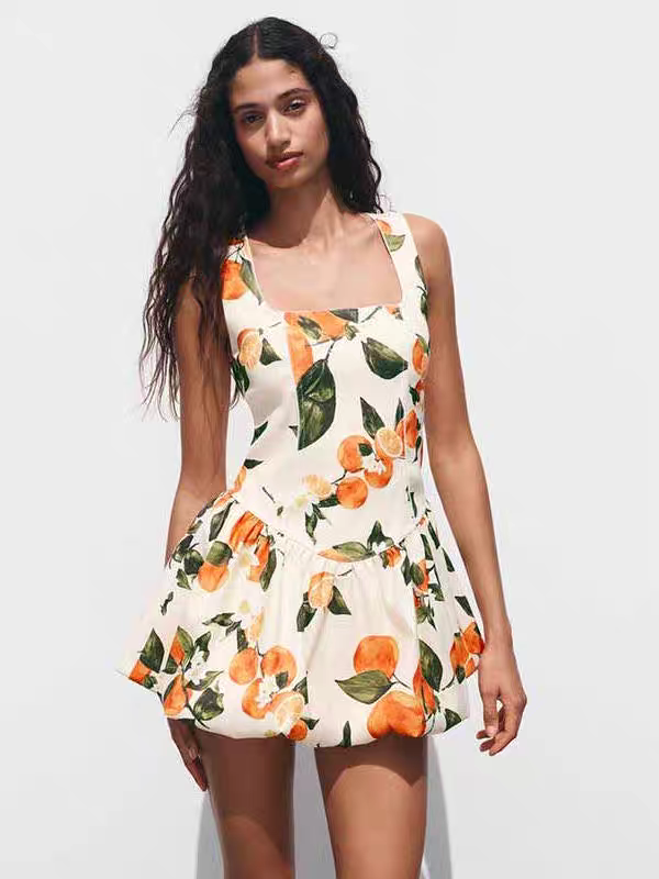 Emma Summer Printed Vacation Dress