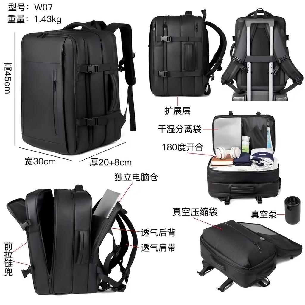 Travel Vacuum Bag Pack With Pump