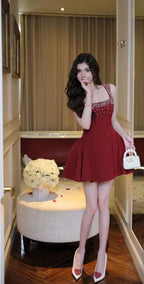 Victoria Summer A Line Party Pearl Dress