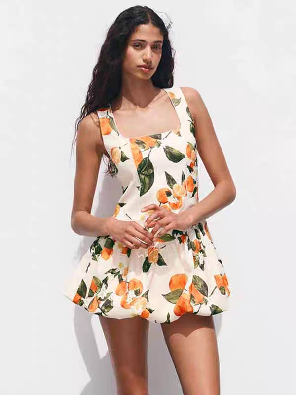 Emma Summer Printed Vacation Dress