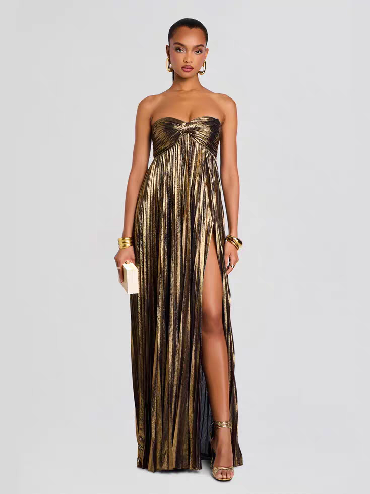 Laura Party Metallic Dress