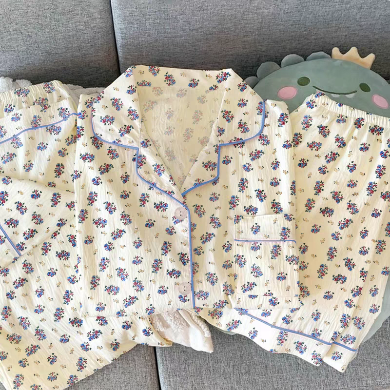 Summer Pajamas Three Piece Set