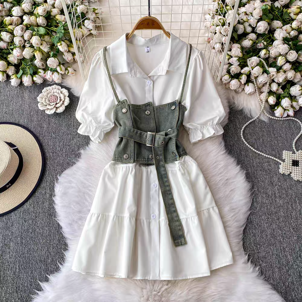 Kim Summer Denim Two Piece Set