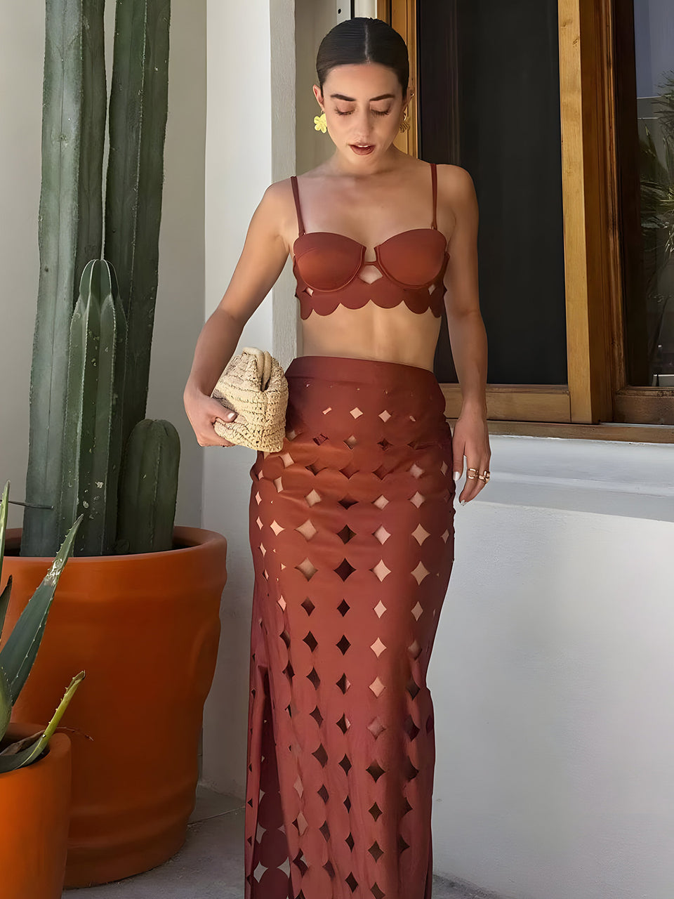 Kate Three Piece Vacation Bikini Swim Wear Set