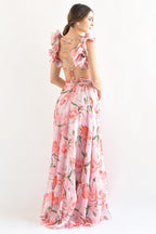 Nicole Summer Luxury Ruffle Party Dress