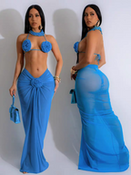 Jennifer Summer Beach Vacation Three Piece Set