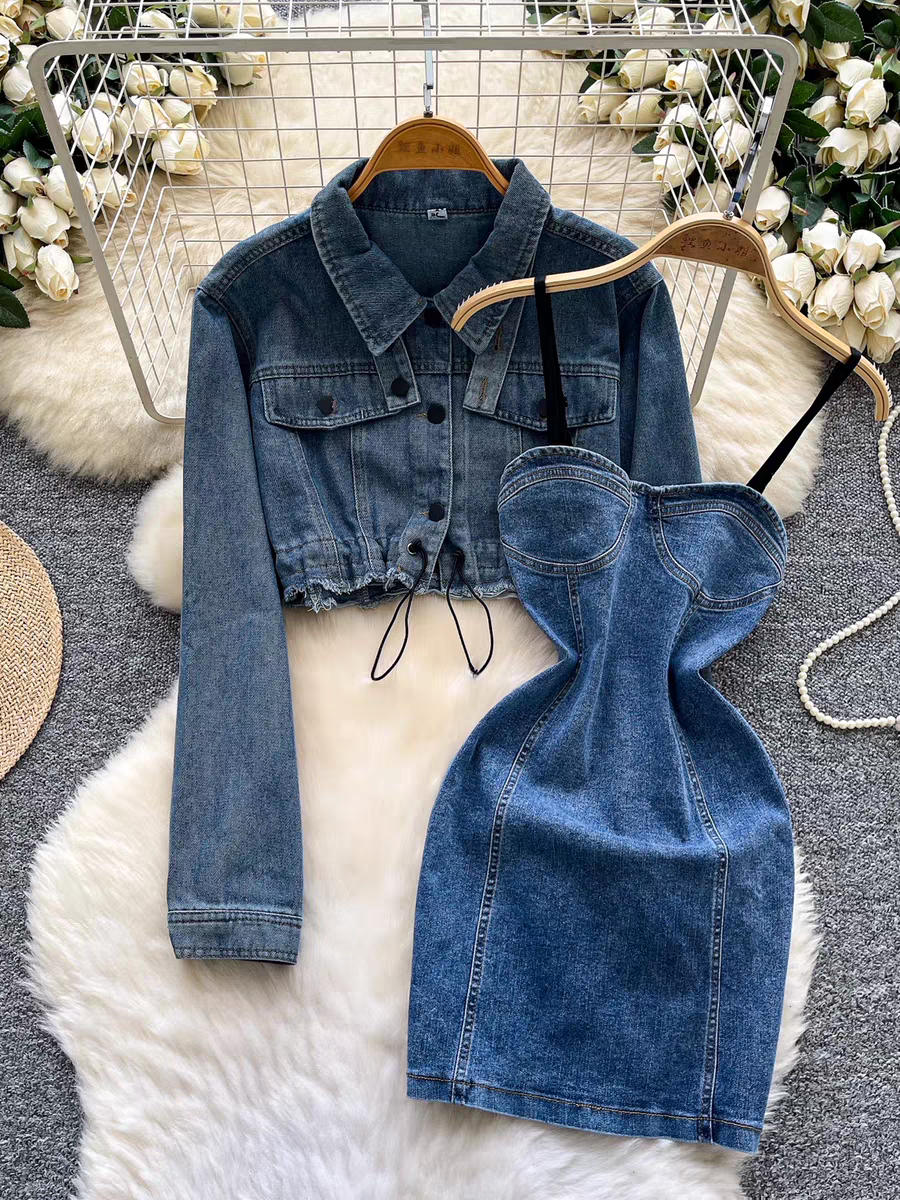 Amanda Denim Two Piece Set