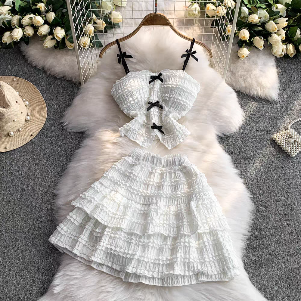 Kate Summer Two Piece Ruffle Dress - 24th Spoke
