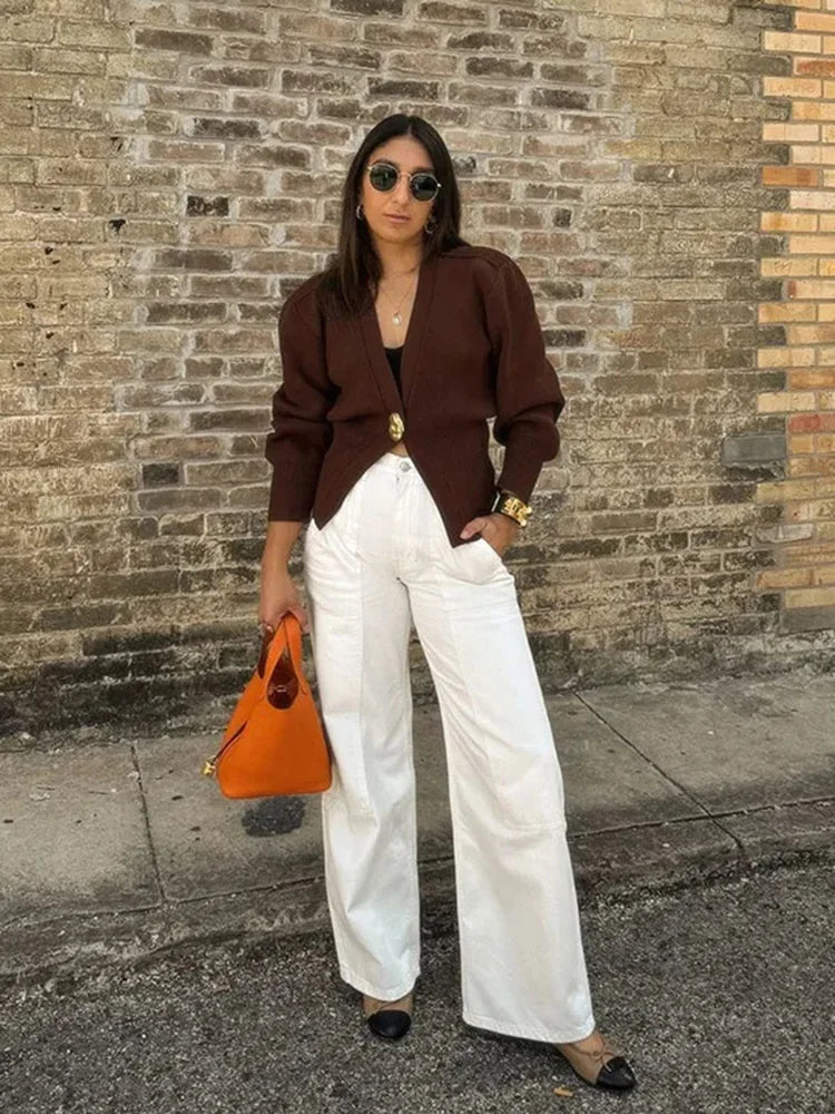 Zia Golden Button Cardigan