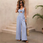 Marie Summer Stripe Jumpsuit