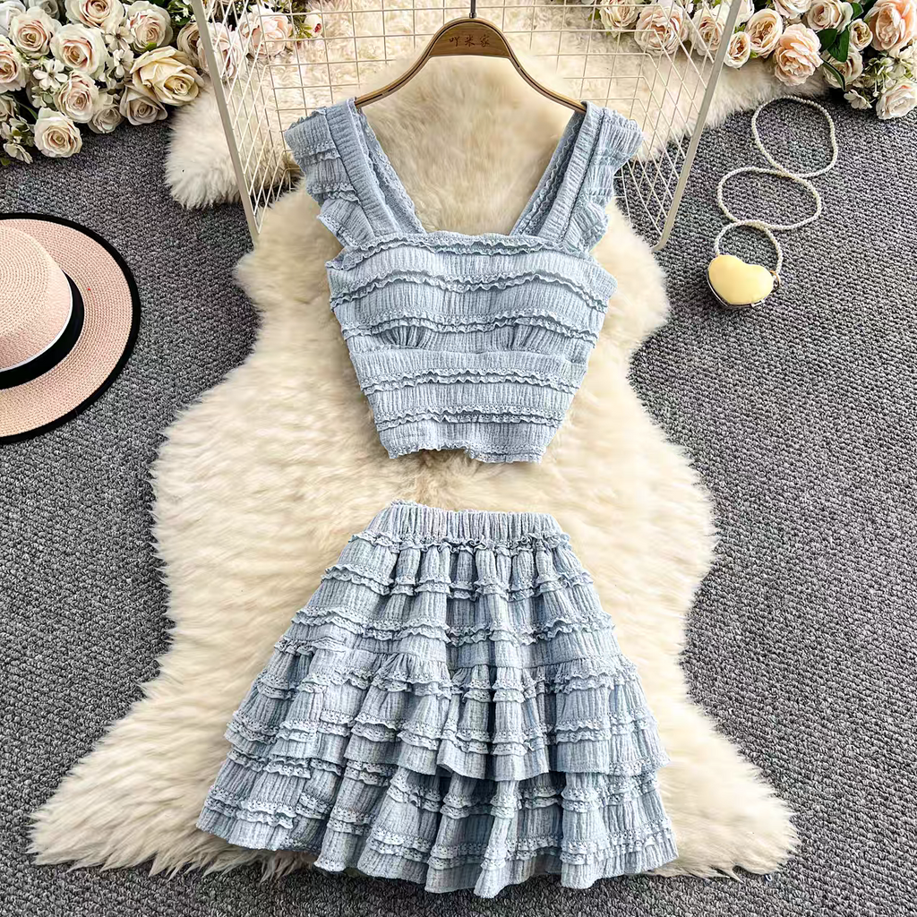 Alison Summer Two Piece Holiday Dress Set - 24th Spoke