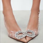 Zara Rhinestone Fairy Crystal Heels With Zara Label - 24th Spoke