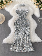 Jessica Summer Sequins Party Wear Dress