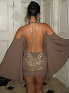 Milena Butterfly Sequins Dress