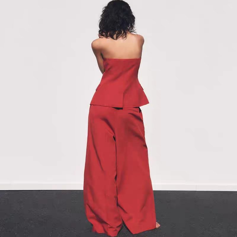 Shraddha Summer Formal Coord Set Tube Top + Trouser