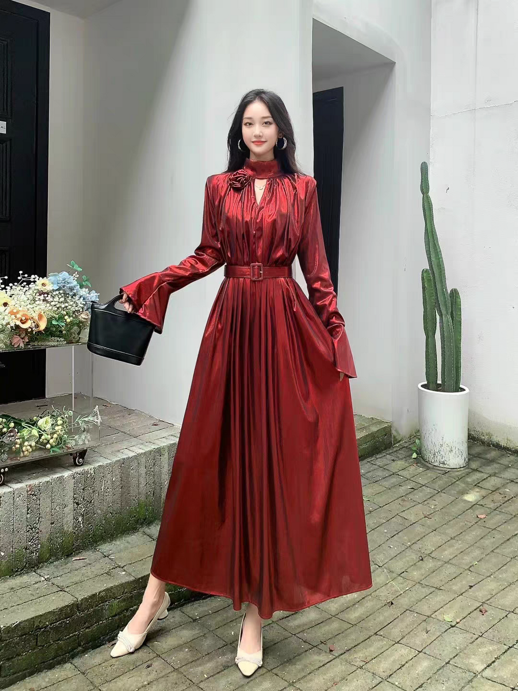 Alison Metallic Dress - 24th Spoke