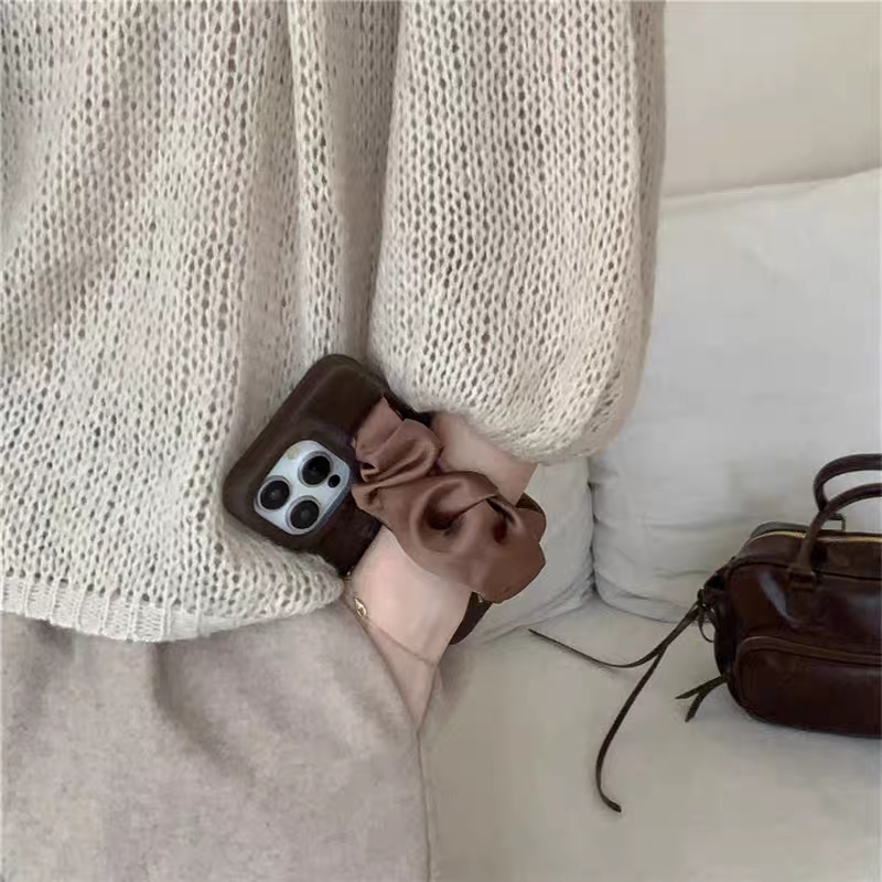 Luxury I Phone Cover With Velvet Handle