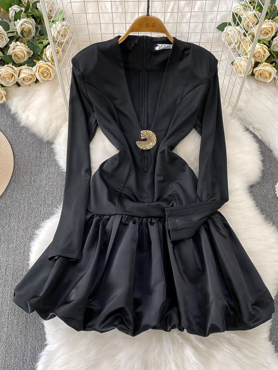 Natalia V Neck Party Dress