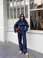 Kate Summer Denim Two Piece Set