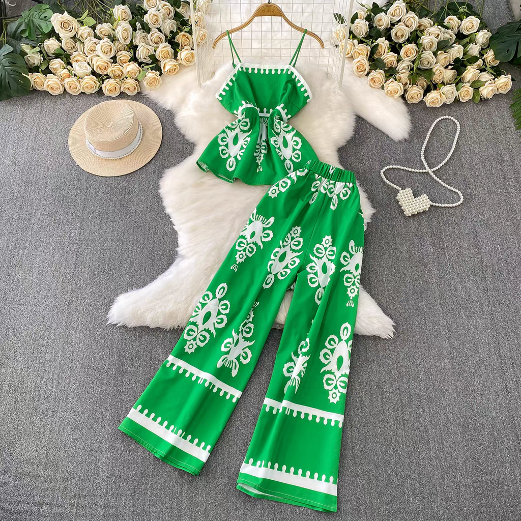 Catherine Summer Two Piece Set Dress - 24th Spoke