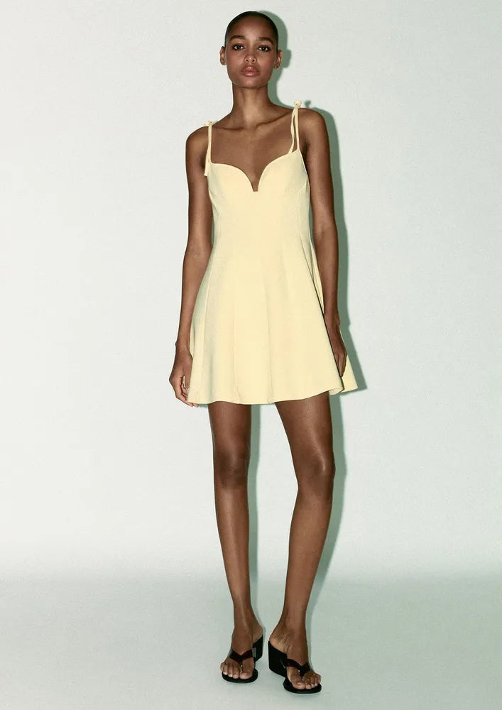 Shantel  Summer Bow Short Dress