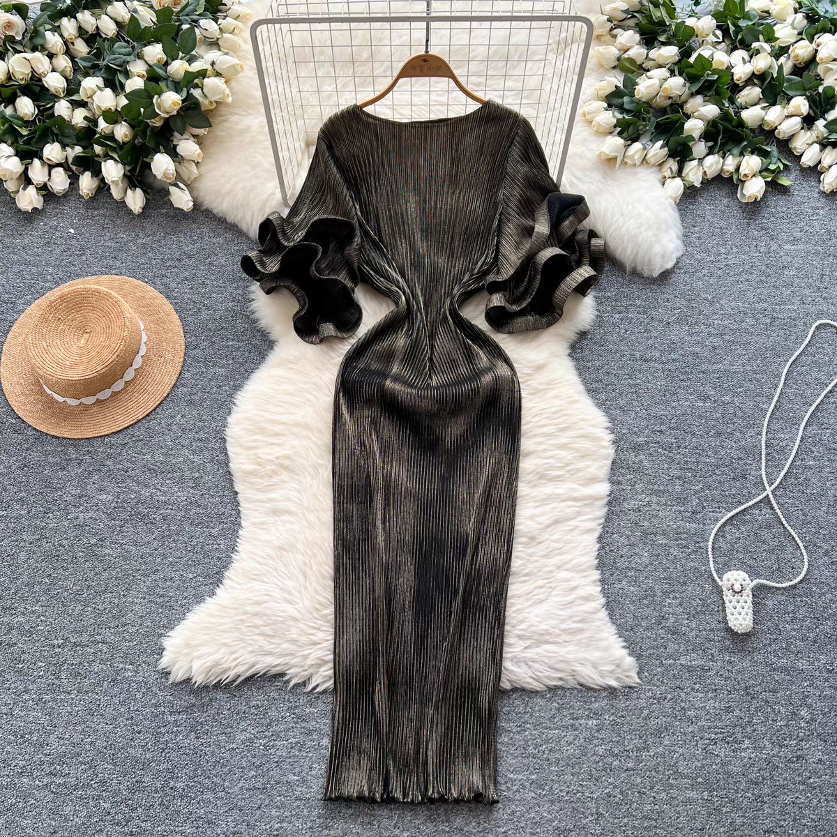Gabrielle Summer Pleated Dress - 24th Spoke