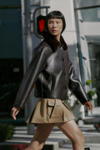 Alison Winter Reversible Leather Jacket