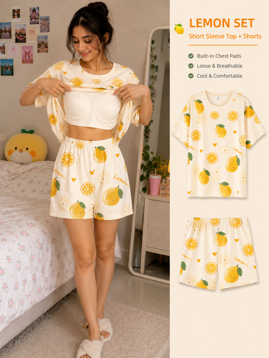 Zendaya Summer Padded Cotton Set