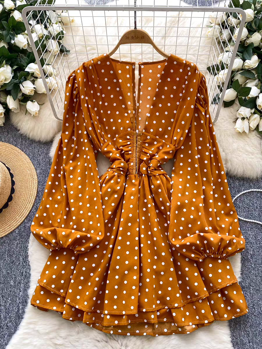 Helena Summer A Line Polka Dress