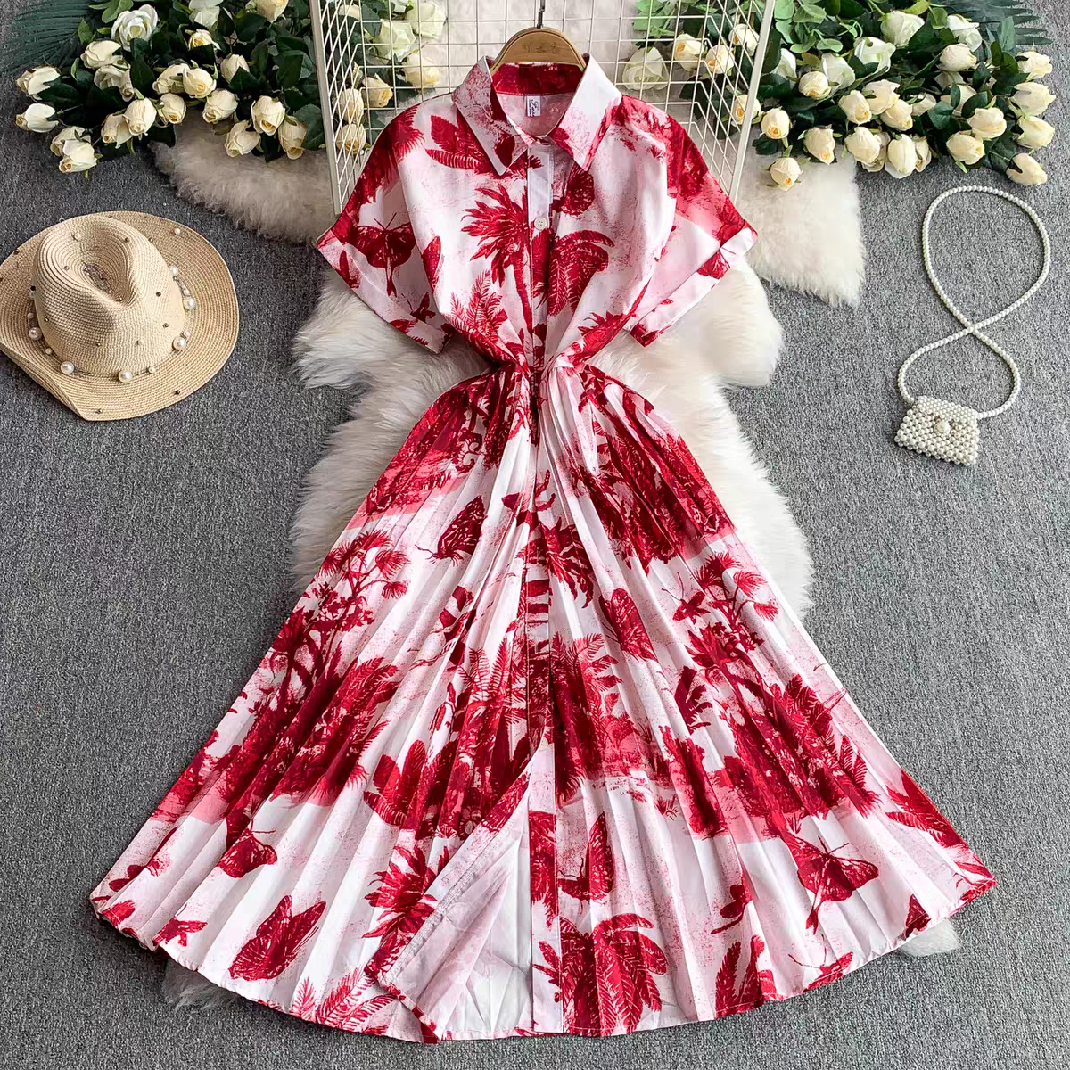 Kate Summer Retro Printed Dress - 24th Spoke