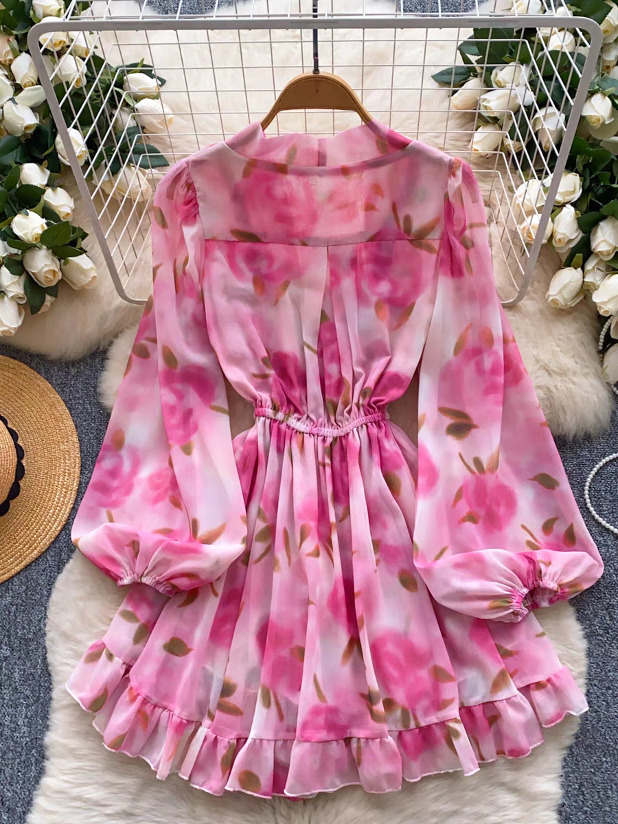 Beyoncé Summer Vacation Ruffle Dress