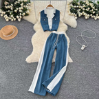 Maria Summer Two Piece Denim Set