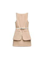 Anne Summer Formal Two Piece Set With Belt - 24th Spoke