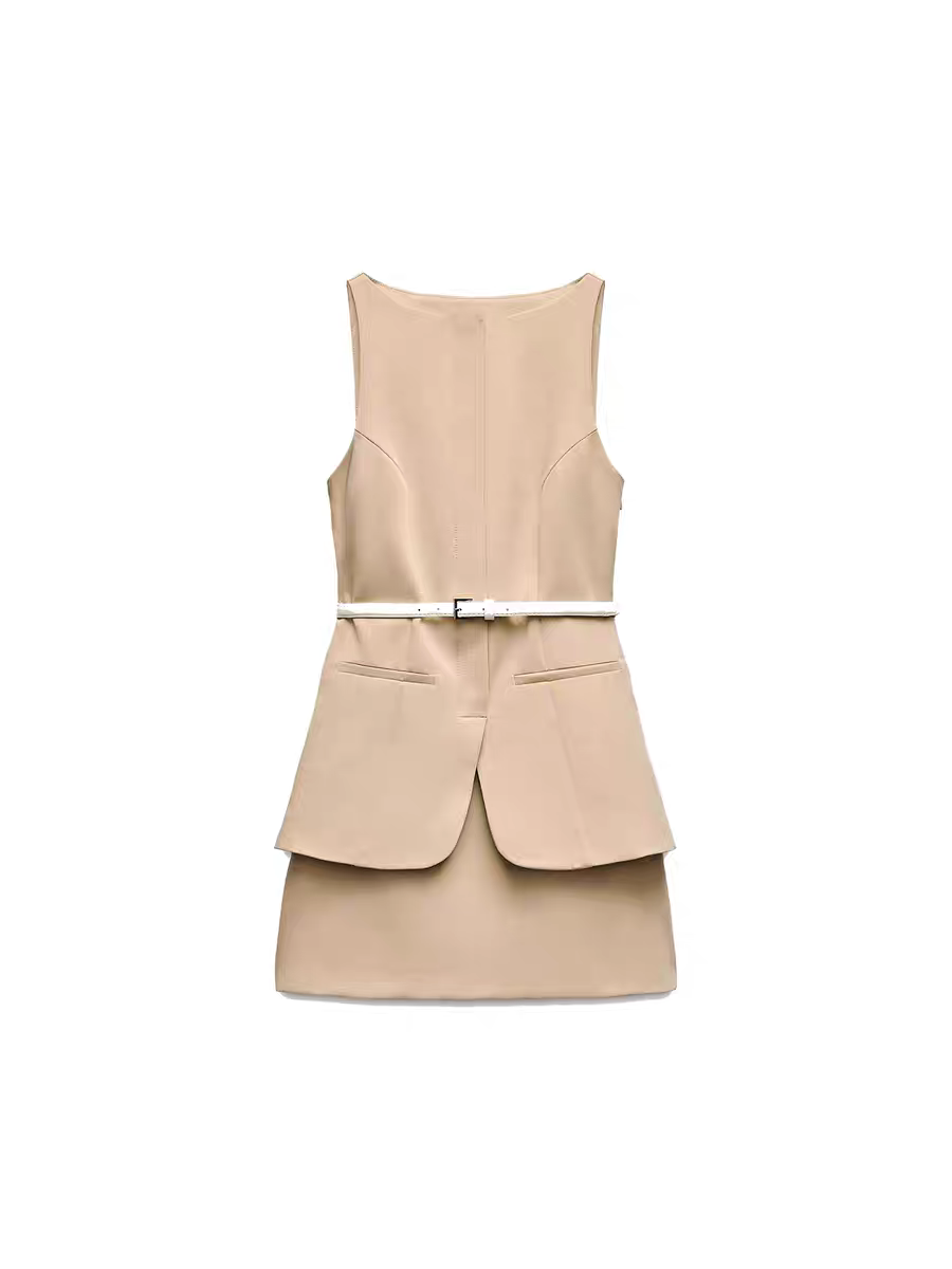 Anne Summer Formal Two Piece Set With Belt - 24th Spoke
