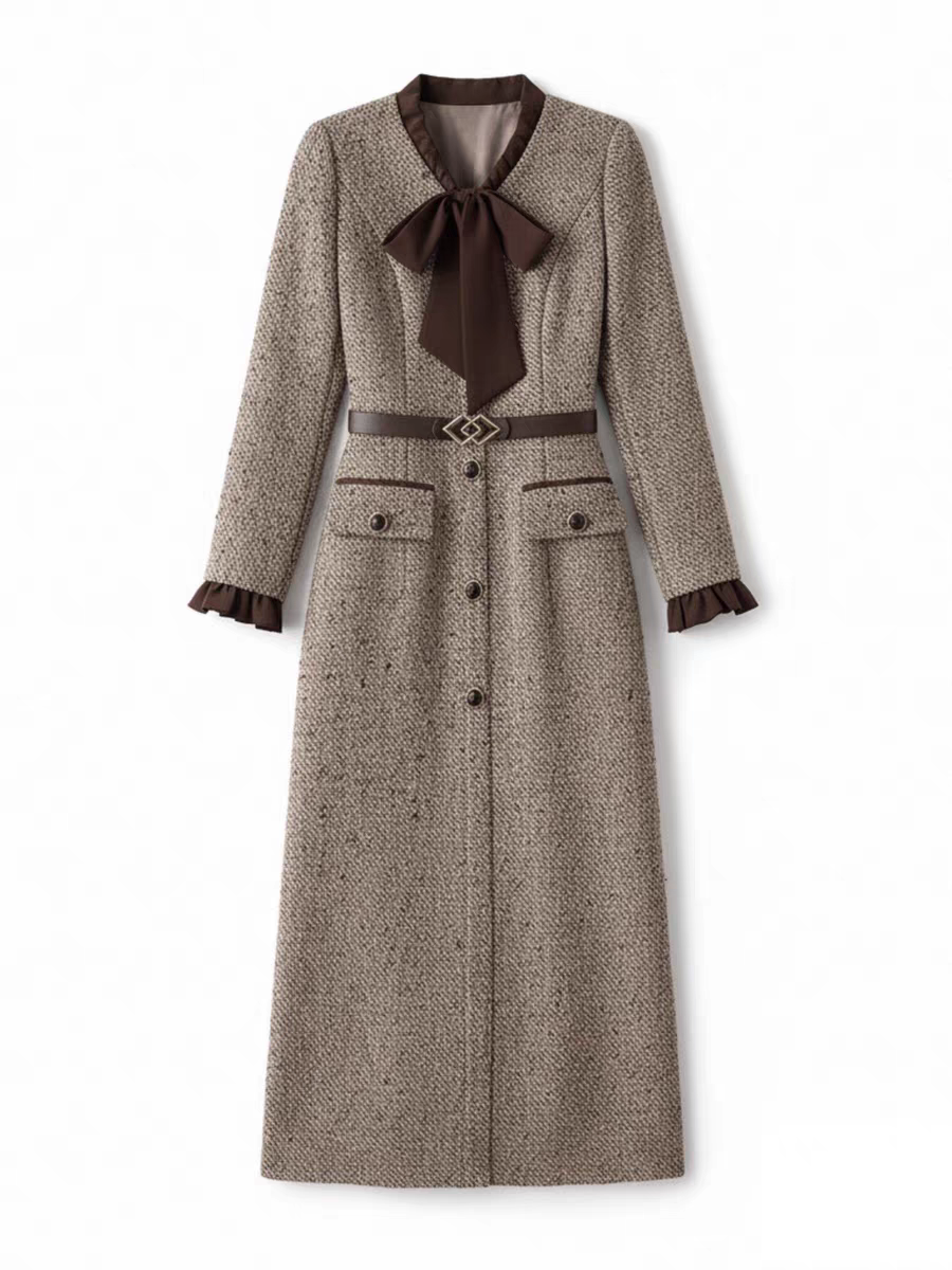 Natalie Winter Dress With Belt