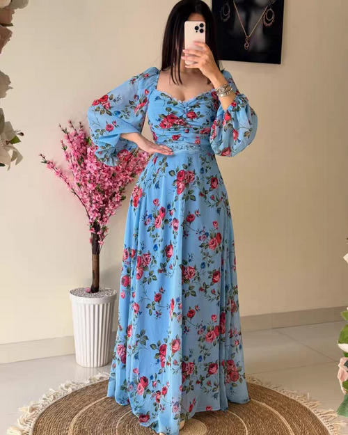 Victoria Floral Print Dress