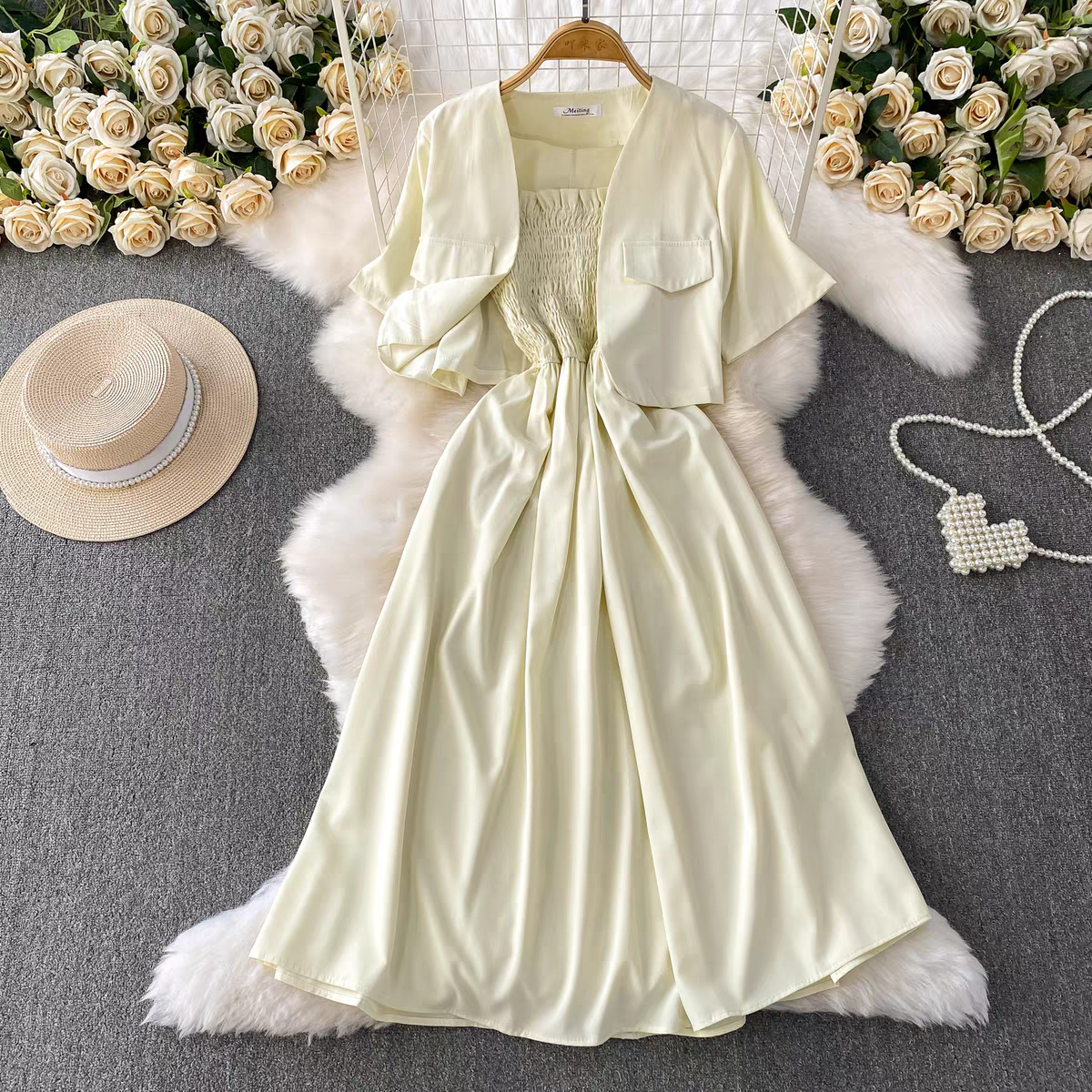 Claire Summer Two Piece Set Dress