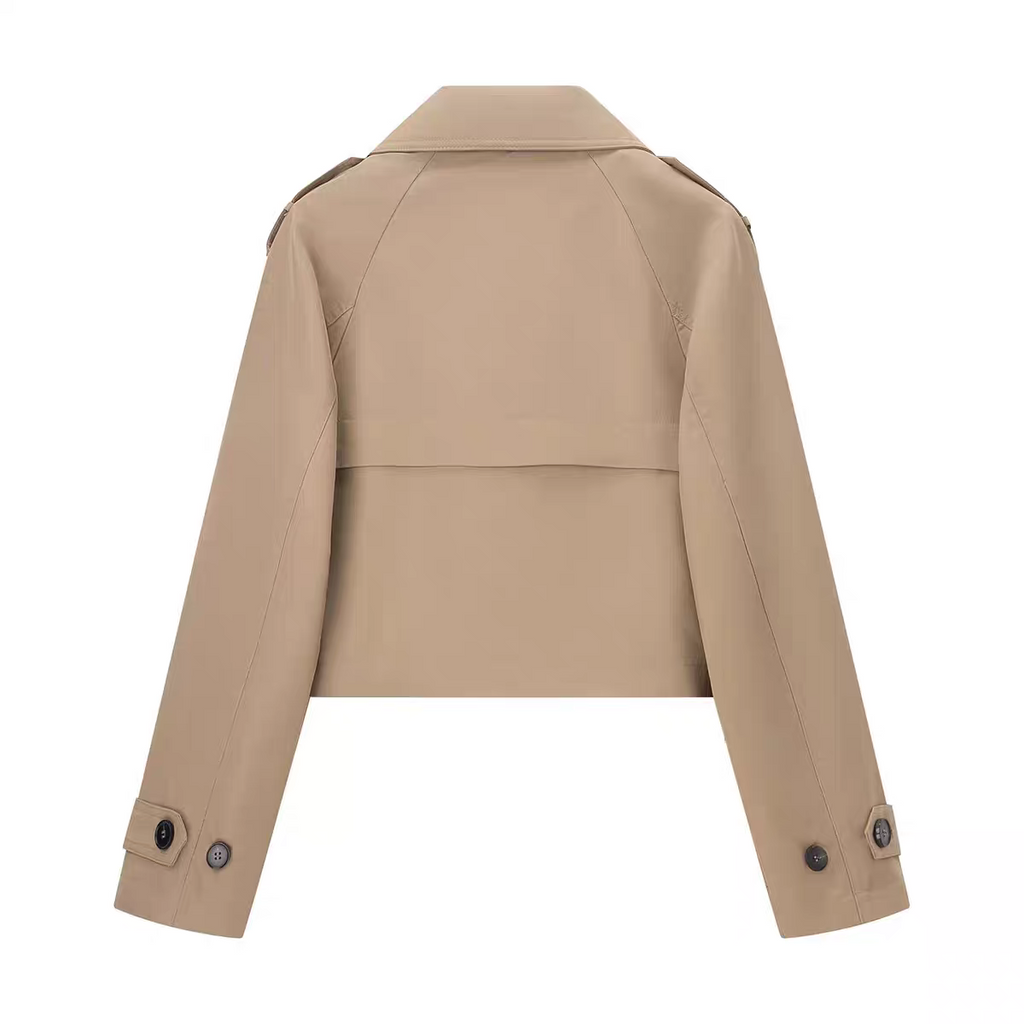 Zara Short Double-Breasted Trench Coat