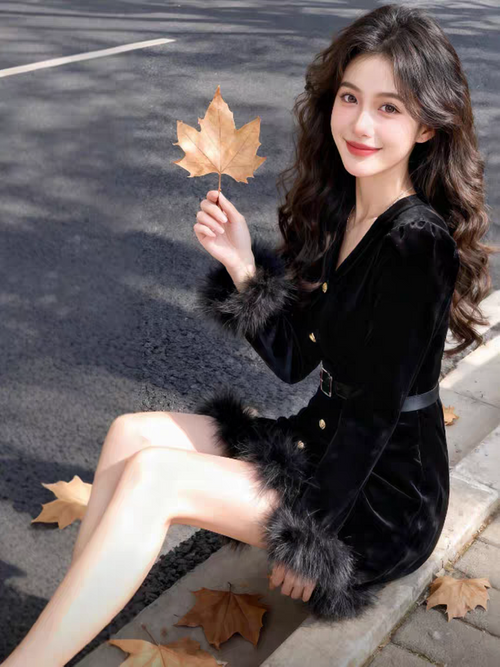 Scarlett Winter Velvet Dress