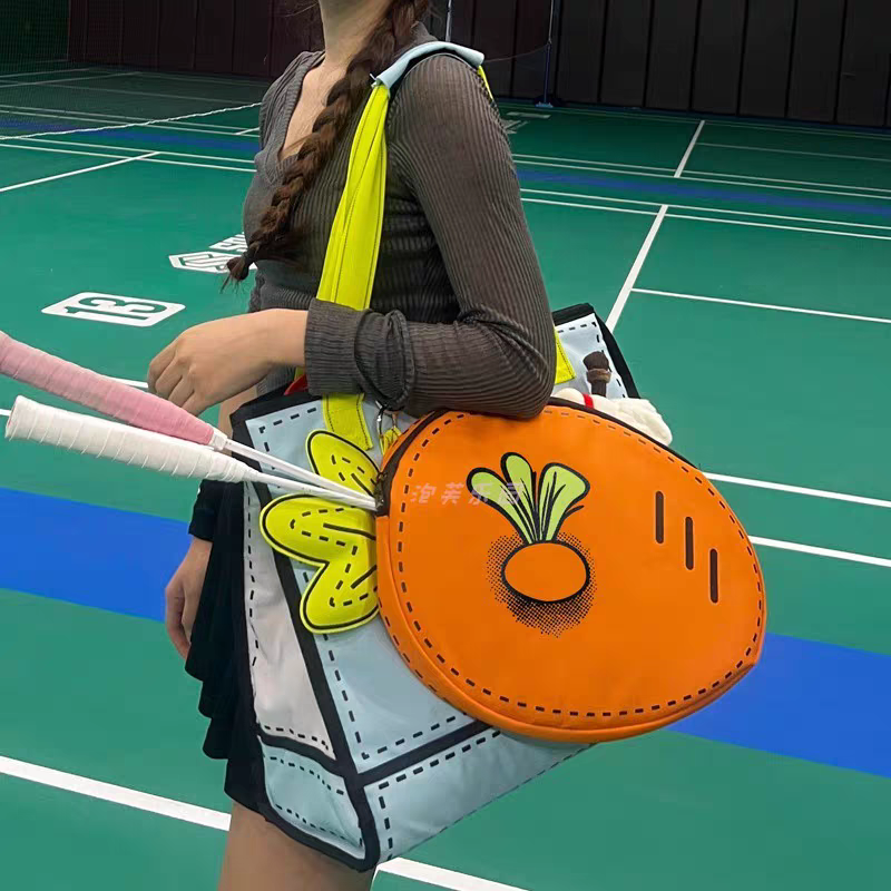 Sania Badminton Carrot Tote Bag