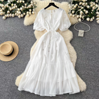 Marissa Summer Luxury Mesh Long Dress