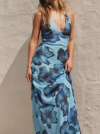 Sandra Summer Print Long Dress
