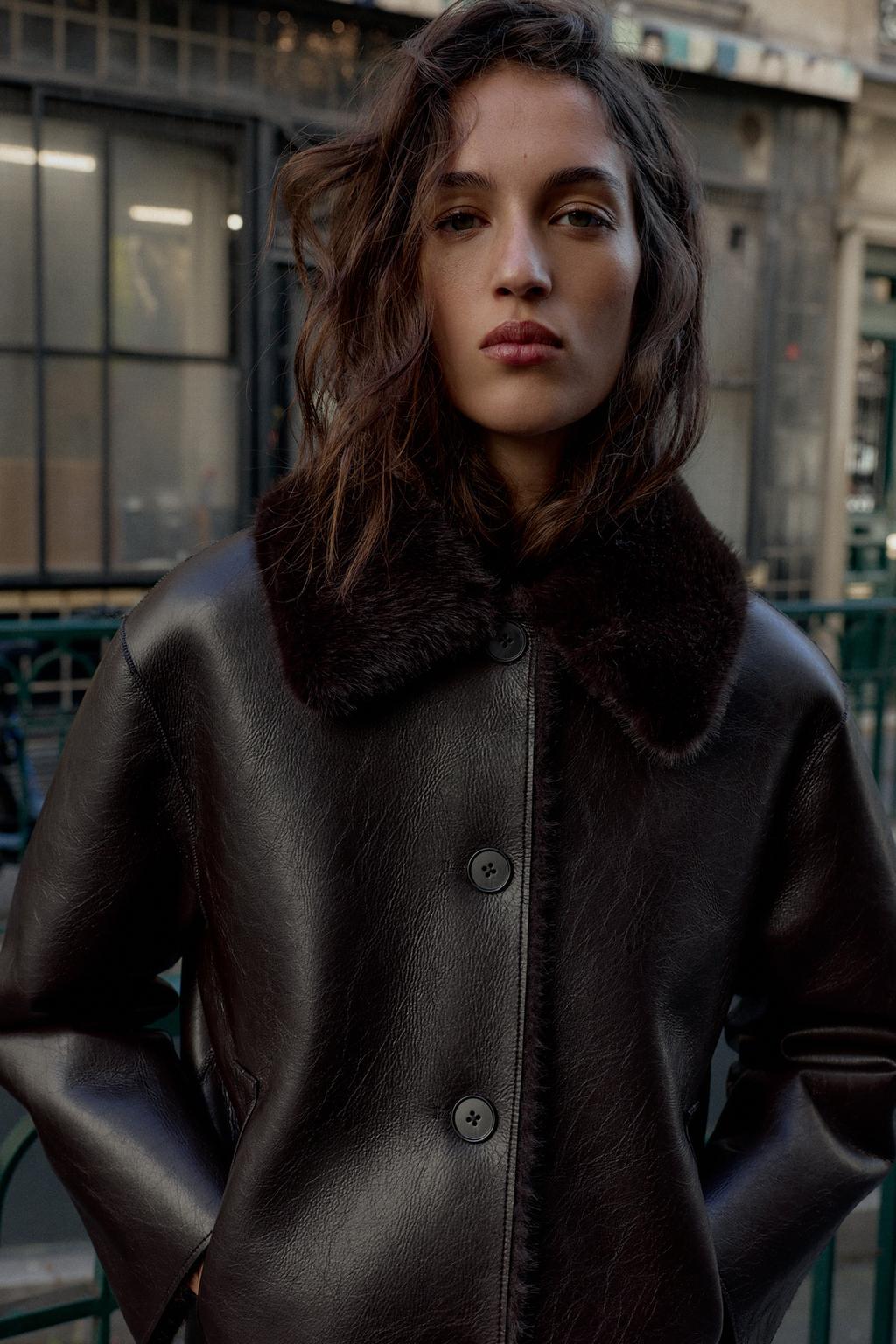 Alison Winter Reversible Leather Jacket