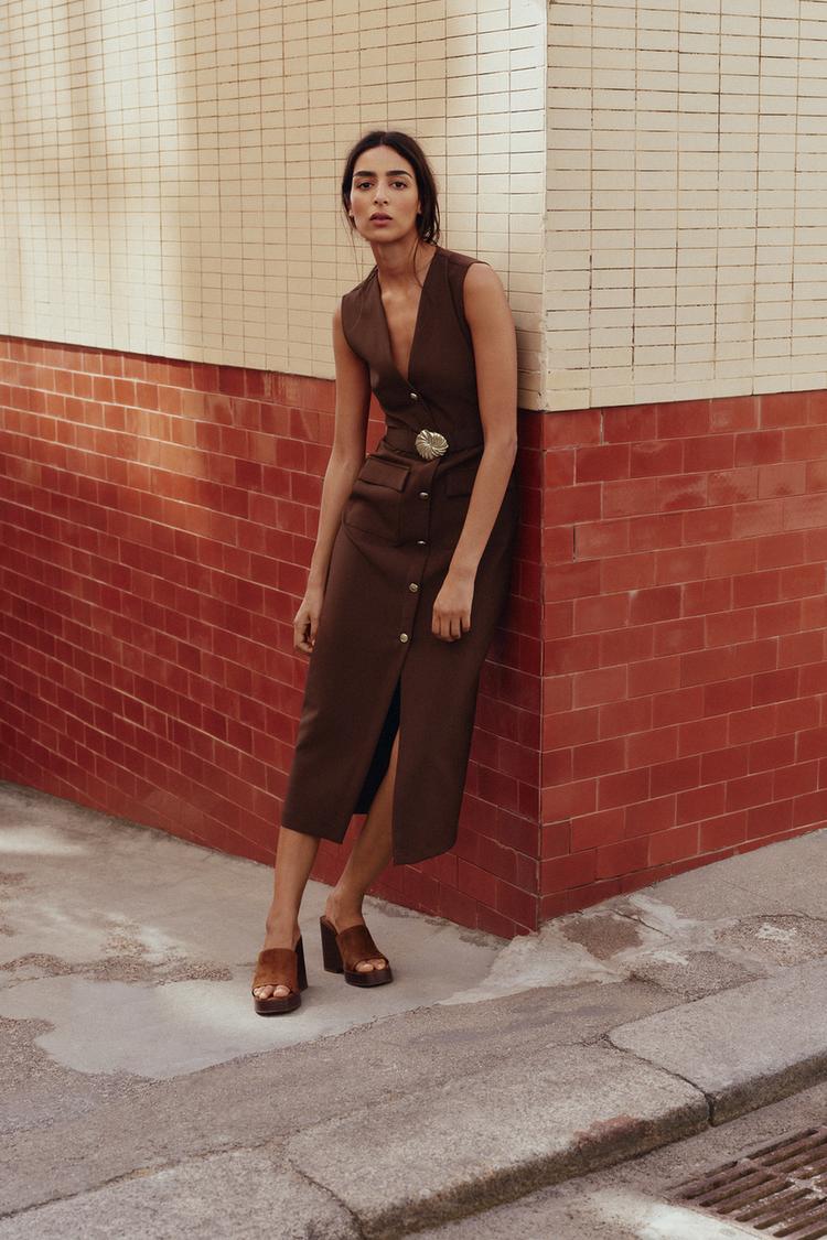 Christina Summer Midi Dress With Belt