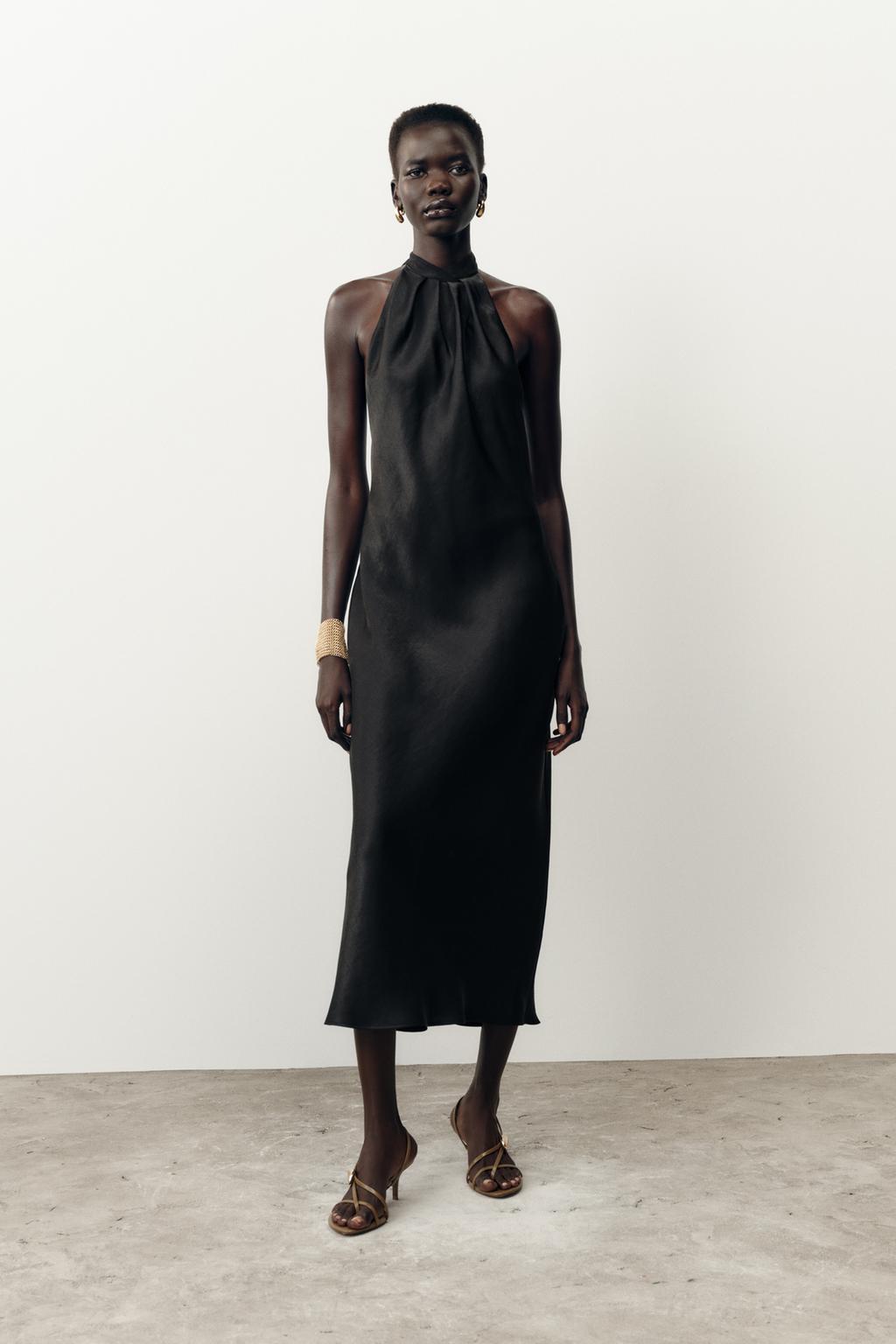 Scarlett Summer Satin Backless Dress