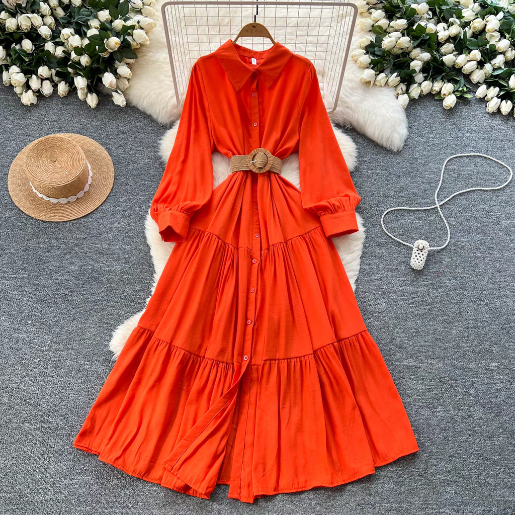 Sophia Summer Retro Long Dress